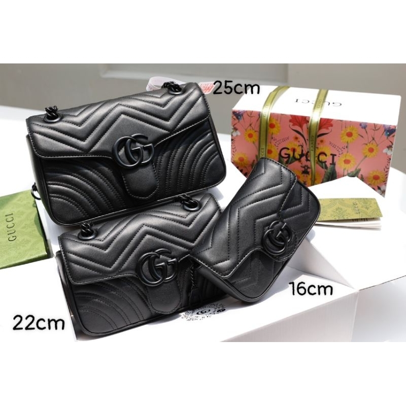 Túi xách tay dành cho nữ G.C BLACK bản đen khóa lì da bò cực chuẩn kèm hộp nam châm