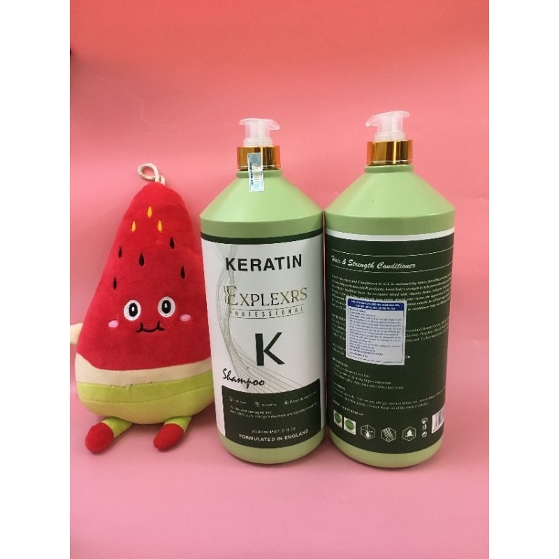 Dầu gộI xả keratin Explexrs 2000ml hương thơm nước hoa mọc tóc chuyên salon spa