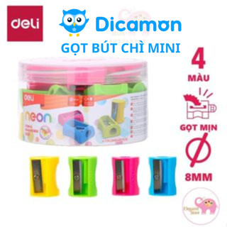 Gọt chuốt bút chì mini Deli 0531 màu ngẫu nhiên