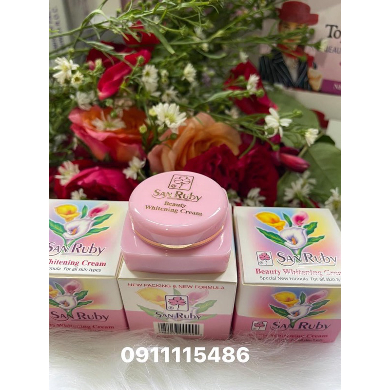 SanRuby Siêu dưỡng trắng nhanh da cao cấp hàng nhập MỸ 100%