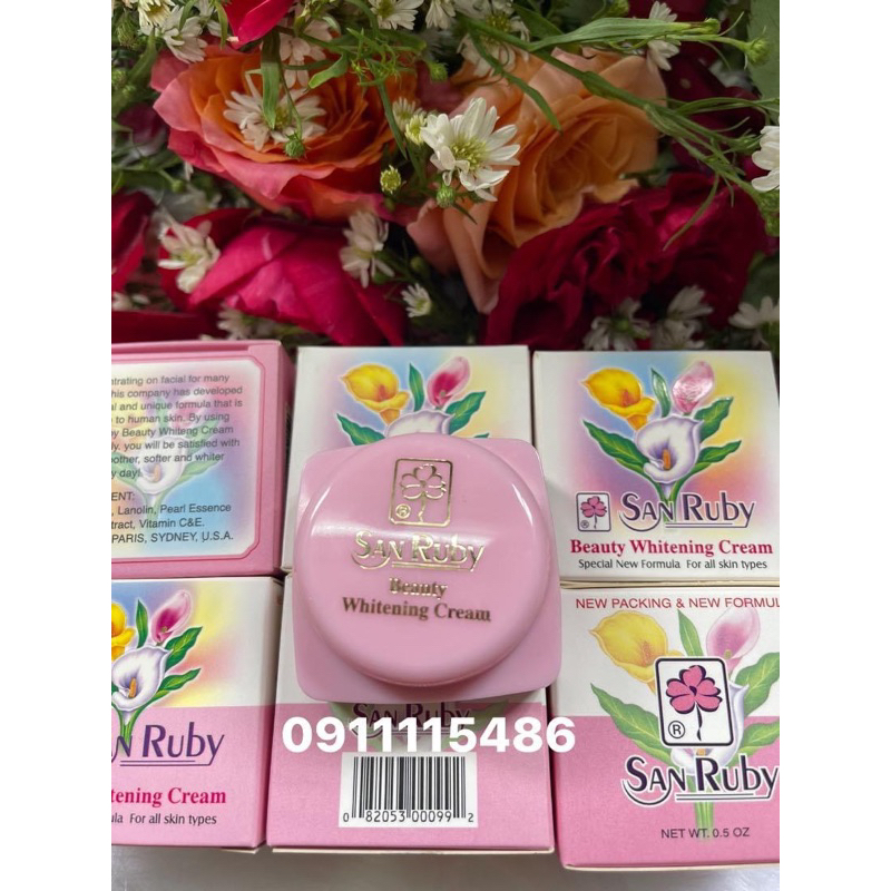 SanRuby Siêu dưỡng trắng nhanh da cao cấp hàng nhập MỸ 100%