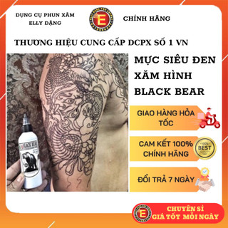 Mực xăm đen Black Bear ,  Mực xăm hình BLACK BEAR chính hãng của Mỹ