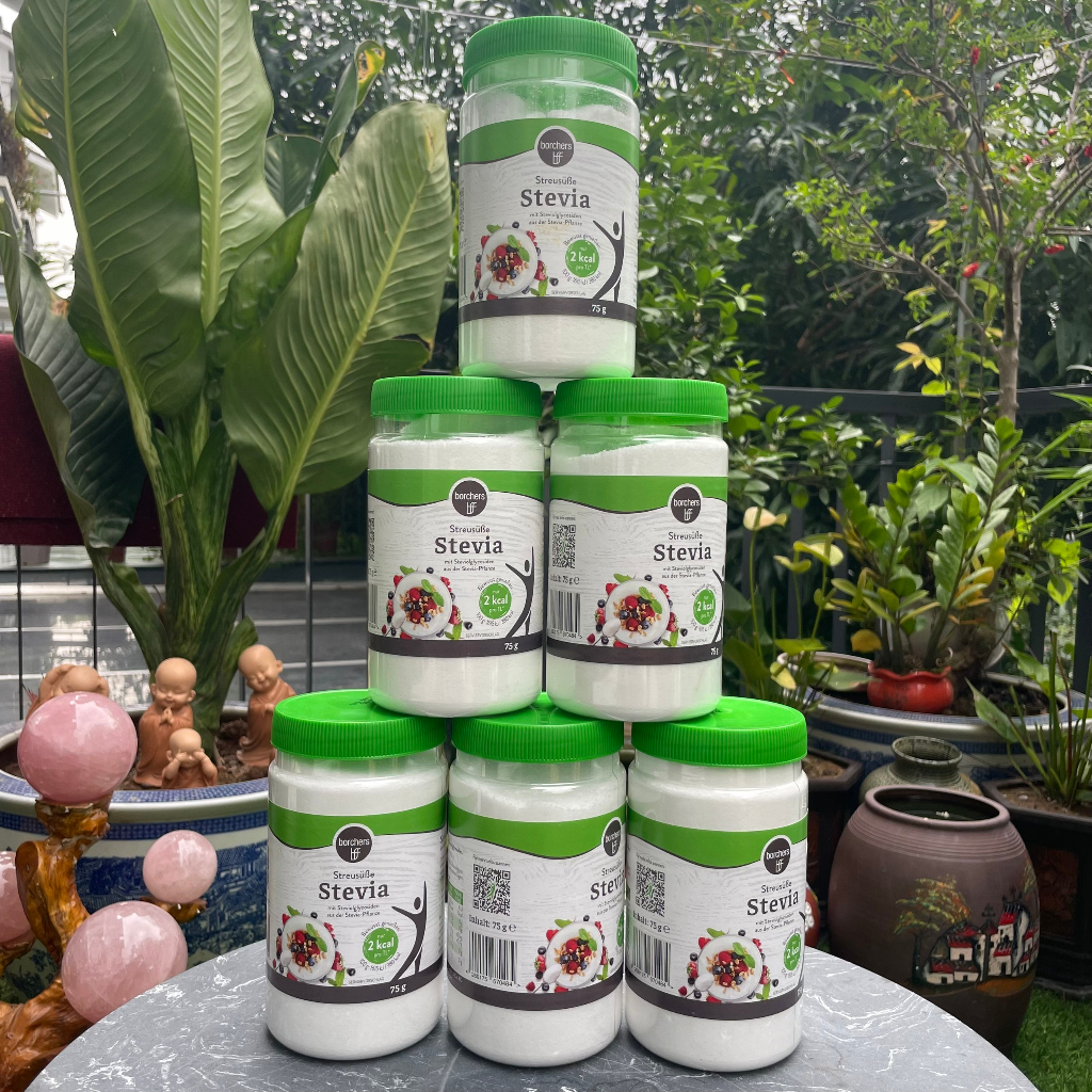 Đường ăn kiêng Stevia cho keto,das tiểu đường hộp 75g