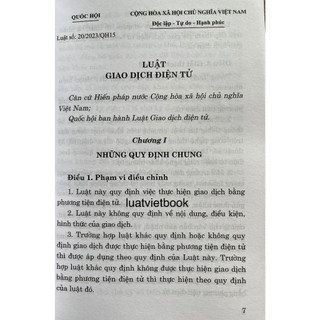 Sách Luật Giao Dịch Điện Tử