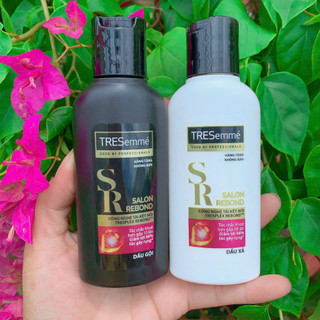 Combo Gội và Xả TRESemmé Dưỡng tóc Suôn mượt cả ngày, vào Nếp chuẩn Salon chai 70g