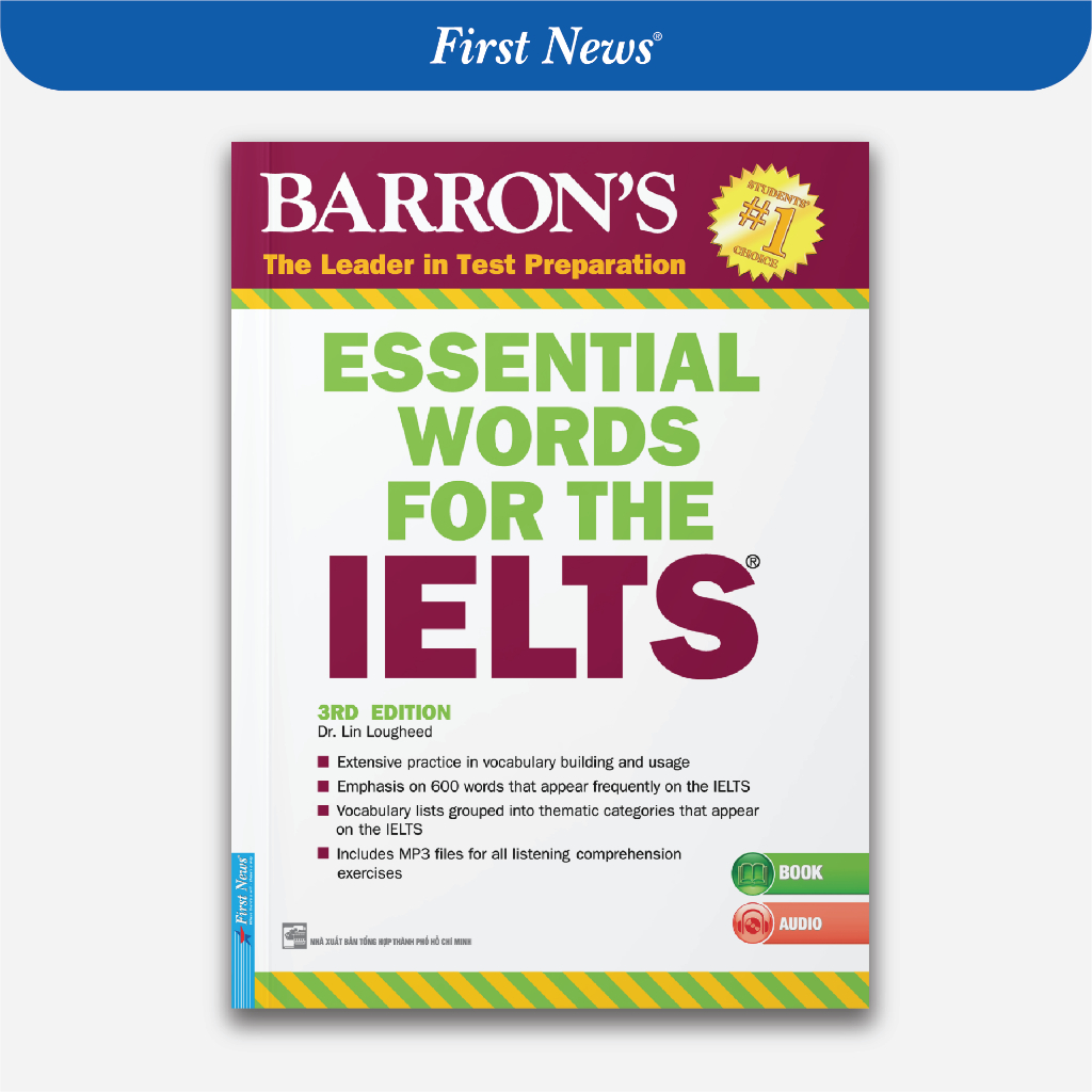 Sách - BARRON'S ESSENTIAL WORDS FOR THE IELTS (3RD EDITION) - First News