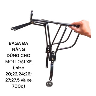 Baga xe đạp thể thao, xe đạp địa hình , xe đạp điện , dày dặn, tải trọng cao cho mọi loại xe  ( đủ ốc + thanh gắn)