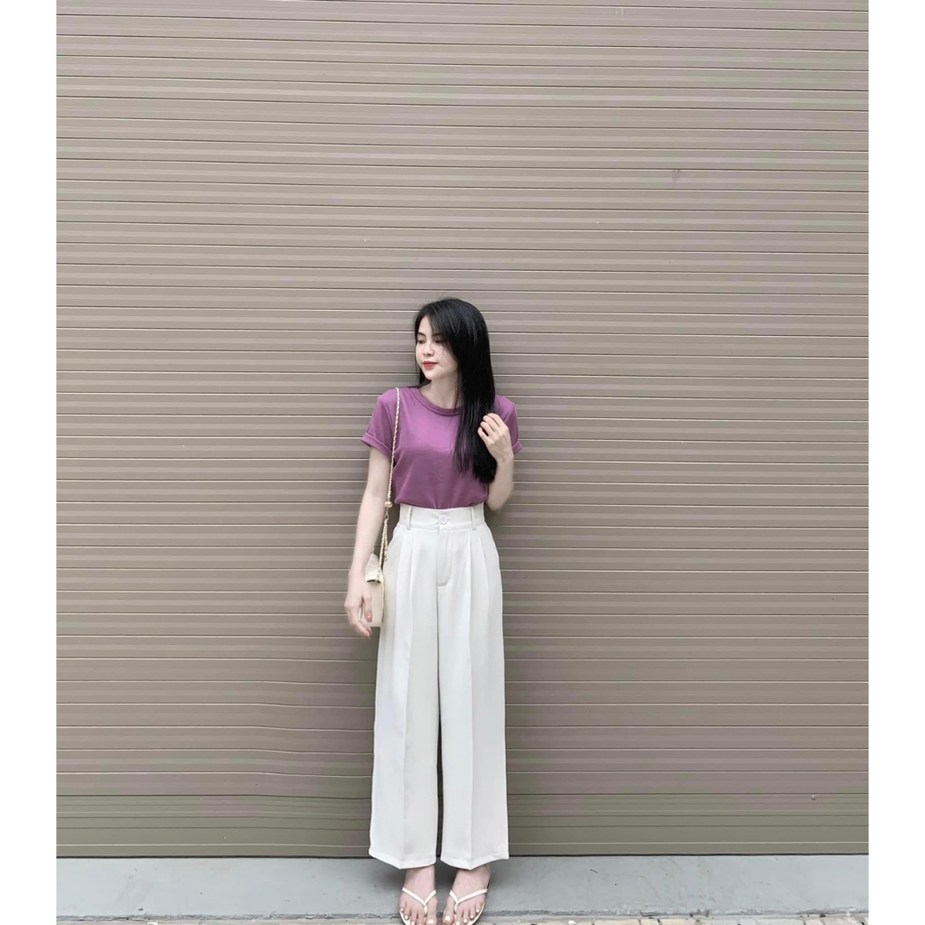 Quần suông che mỡ bụng nấm lùn mã 271