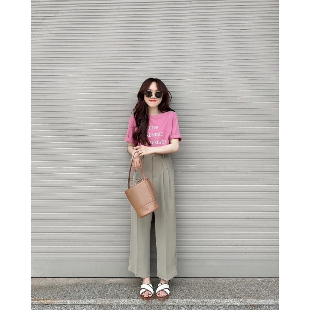 Quần suông che mỡ bụng nấm lùn mã 271