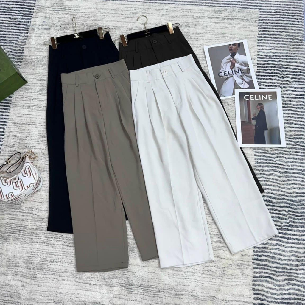 Quần suông che mỡ bụng nấm lùn mã 271