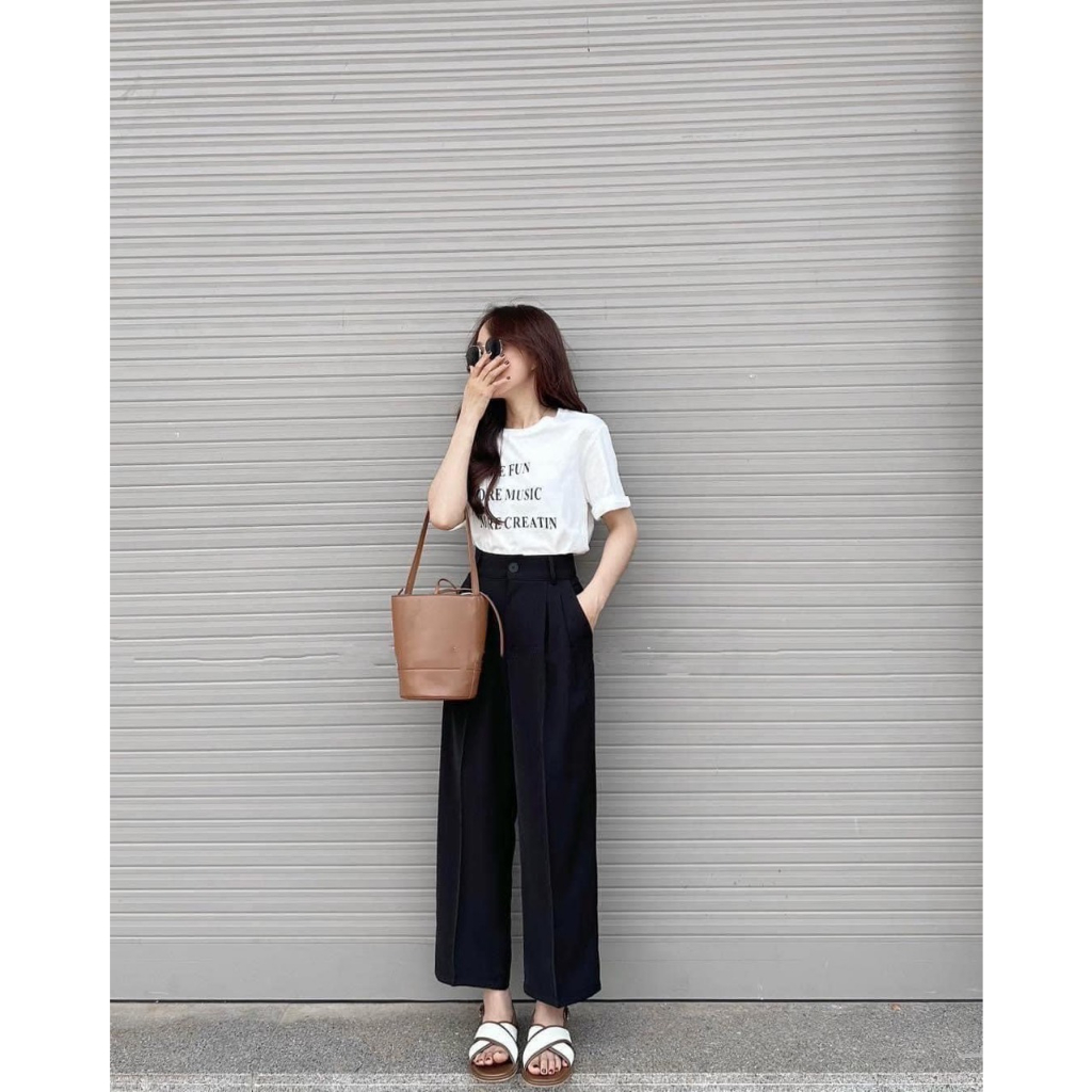 Quần suông che mỡ bụng nấm lùn mã 271