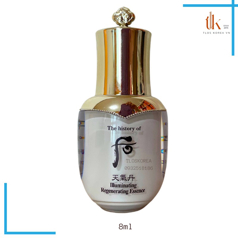 Tinh ChấT DưỡNg TrắNg Whoo TáI Sinh Illuminating Regenerating Essence 8Ml