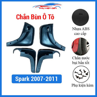 Bộ 4 chắn bùn theo xe ô tô chevrolet spark 2007-2008-2009-2010-2011