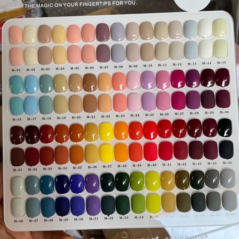 Sơn gel nail lẻ chai từ 1-30 tách bảng 60 màu- Cheap Nail