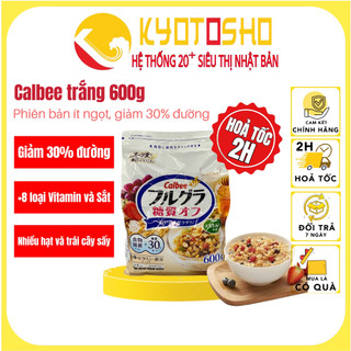 Ngũ cốc Calbee trắng,ngũ cốc ít đường,ngũ cốc Calbee Nhật Bản 600g date T02/2025