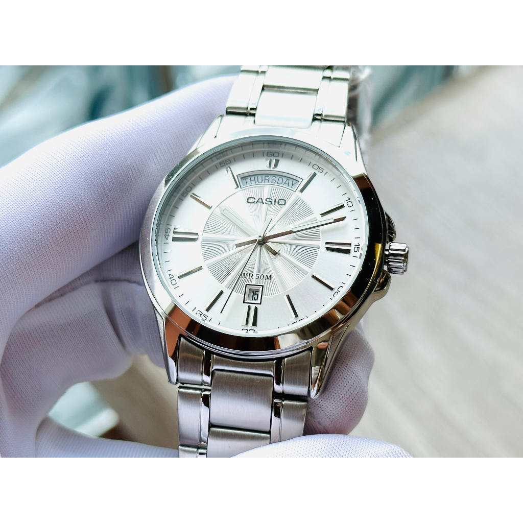 Đồng hồ nam dây thép Casio MTP 1381D 7A