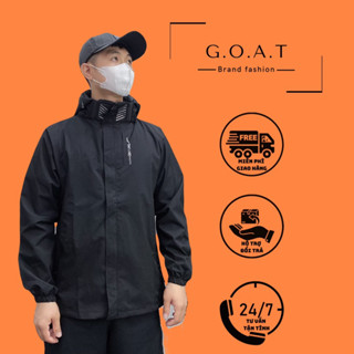 Áo khoác gió Phong cách Hàn cải tiến - màu đen trơn và hoạ tiết | Chống thấm nước, cản gió, chống nắng ...