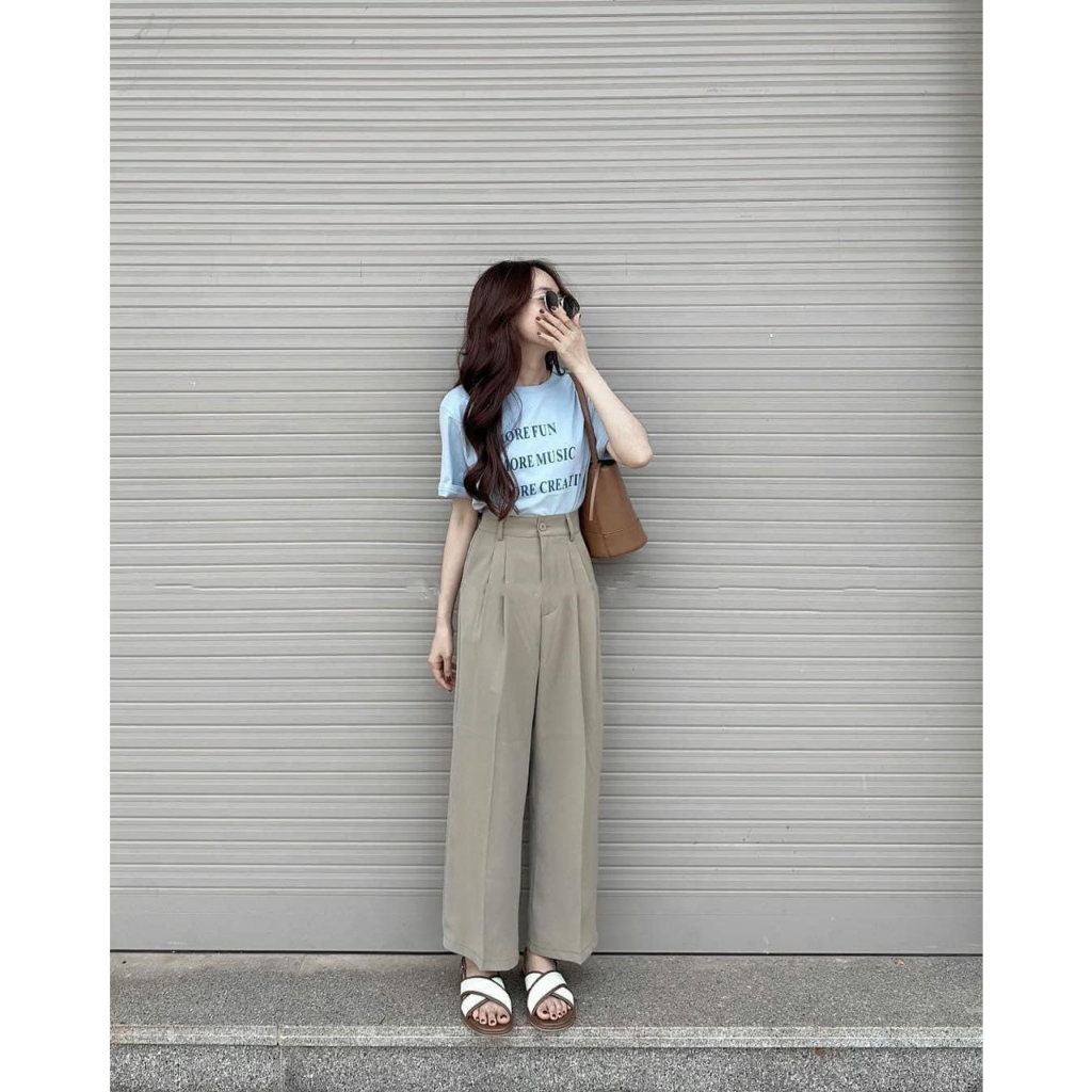 Quần suông che mỡ bụng nấm lùn mã 271