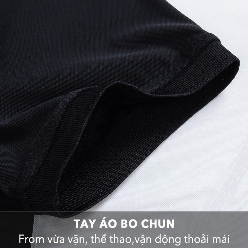 Bộ Quần Áo Thể Thao Nam Mùa Hè LUSSO, Vải Cotton CVC Co Giãn Thoáng Khí, Có Cổ, Thấm Hút Mồ Hôi BTT23-003