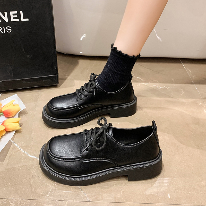 Giày oxford nữ buộc dây vintage JIN-17 - giày da phối đồ siêu xinh