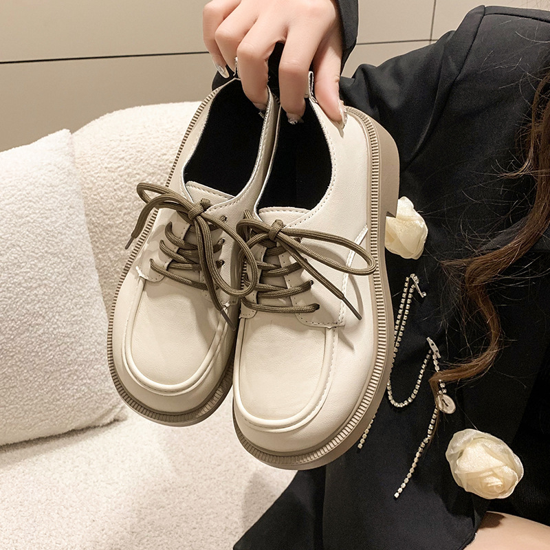 Giày oxford nữ buộc dây vintage JIN-17 - giày da phối đồ siêu xinh