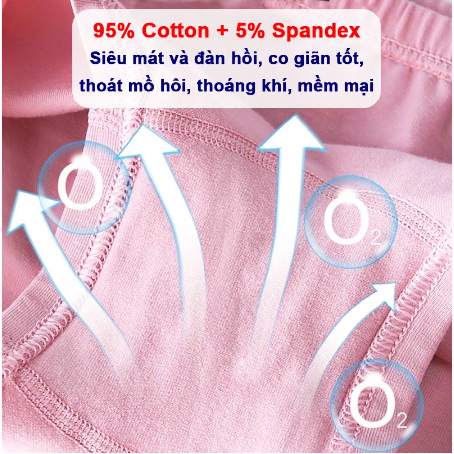 Quần chip đùi cao cấp cho bé gái DORYKIDS 100% cotton thỏ con carot đáng yêu kháng khuẩn thoáng mát 101049L301