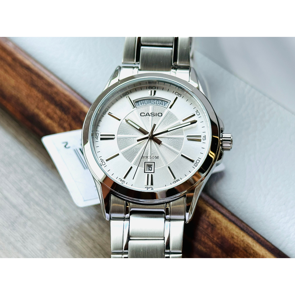 Đồng hồ nam dây thép Casio MTP 1381D 7A