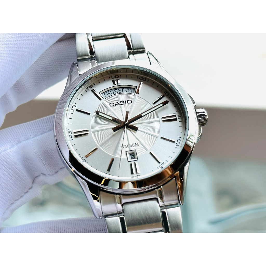 Đồng hồ nam dây thép Casio MTP 1381D 7A