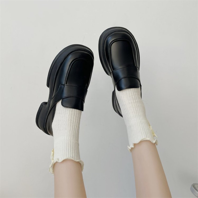Giầy lolita đạp gót hàn quốc,phong cách trẻ trung cá tính,chân gầy nên lùi size