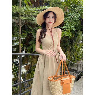 [RÁCH STORE] Đầm Dài - 2 Dây Đôi - Cổ Tim Đắp