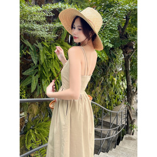 [RÁCH STORE] Đầm Dài - 2 Dây Đôi - Cổ Tim Đắp
