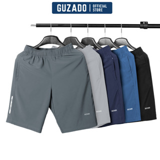 Combo 2 quần đùi nam Guzado Cạp Chun,Vải Gió Thể Thao Vận Động Thoải Mái CB2GSR01