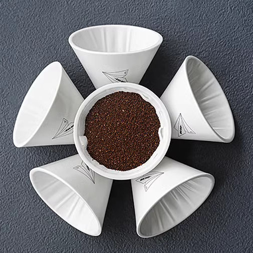 MHW-3Bomber | Phễu Pha Cà Phê V60 Sứ Trắng