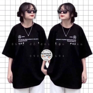 Áo phông đôi nam nữ unisex - áo nhóm bạn thân tay lỡ phông rộng mẫu đang bán chạy nhất