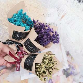 (BÓ CÓ HỘP SẴN) HOA KHÔ DECOR, Bó hoa liti nhỏ phụ kiện trang trí chụp ảnh. hoa quà tặng xinh xắn nhiều màu