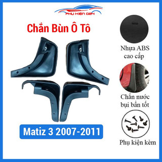 Bộ 4 chắn bùn theo xe ô tô matiz 3 đời 2007-2008-2009-2010-2011 độ đàn hồi cao,chịu nhiệt tốt