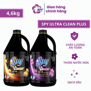  Can Nước Giặt Xả SPY Ultra Clean Plus 4.6kg – 2 Trong 1 Sạch Sâu Thơm Lâu 