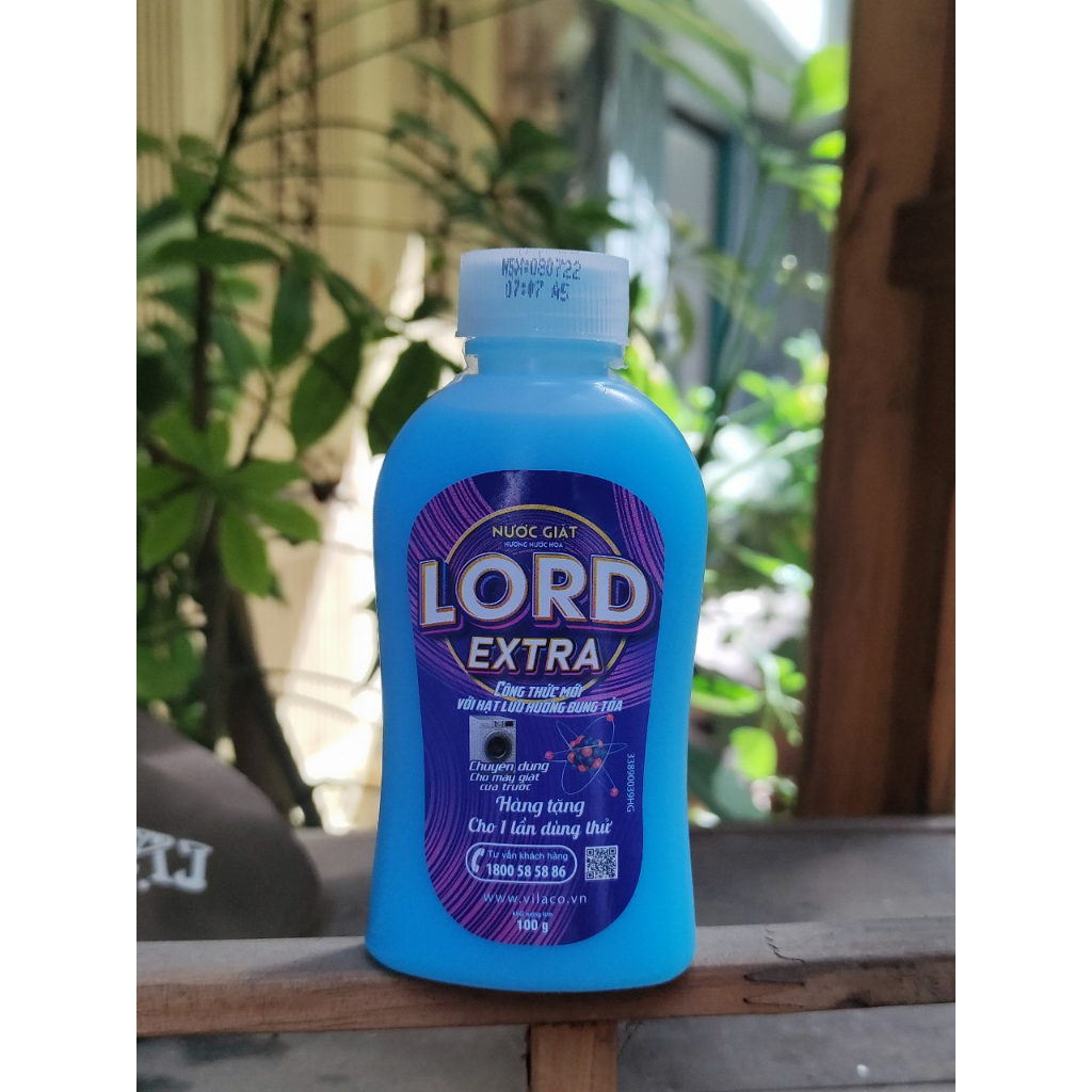 Nước giặt Lord Extra (chuyên cho máy cửa ngang) với hương nước hoa 100gr