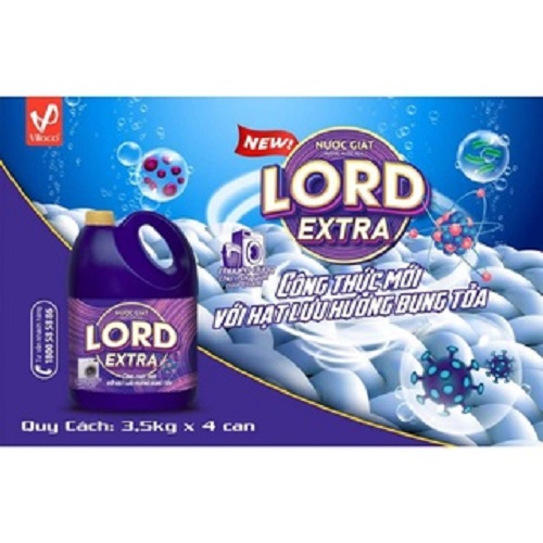 Nước giặt Lord Extra (chuyên cho máy cửa ngang) với hương nước hoa 100gr