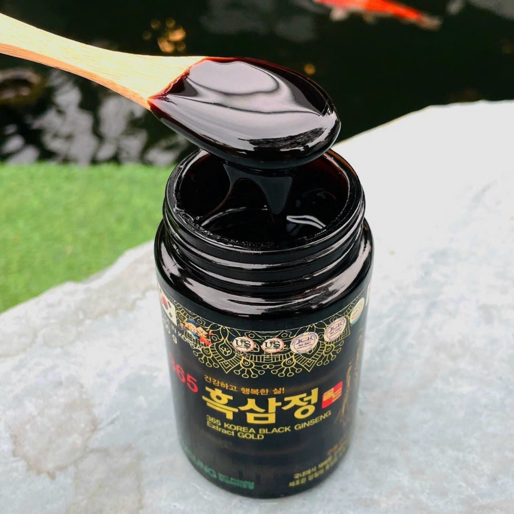 Cao Hắc Sâm 365 Korea Black Ginseng Extract Gold Hàn Quốc Hộp 4 Lọ x 250gr, Tăng Cường Sức Đề Kháng Và Hệ Miễn Dịch