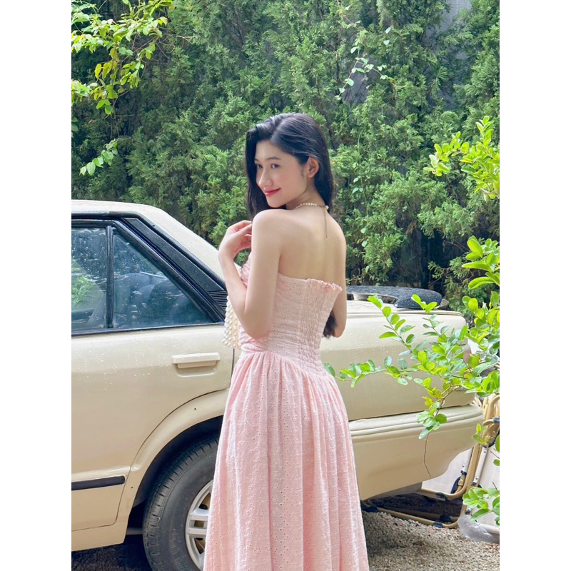 SUNDEI | Đầm cúp ngực dáng dài chiết eo Larose Dress