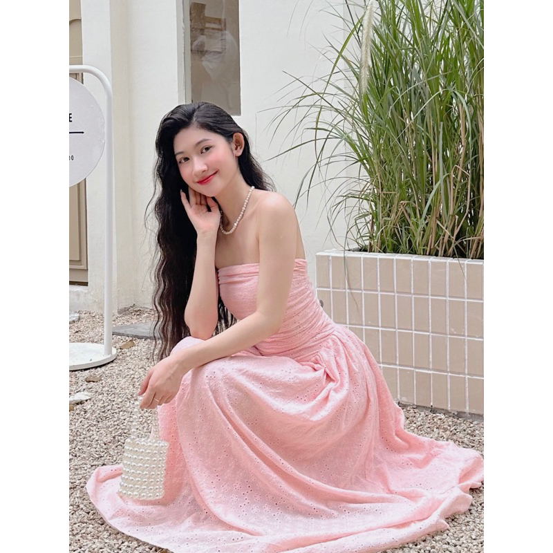 SUNDEI | Đầm cúp ngực dáng dài chiết eo Larose Dress