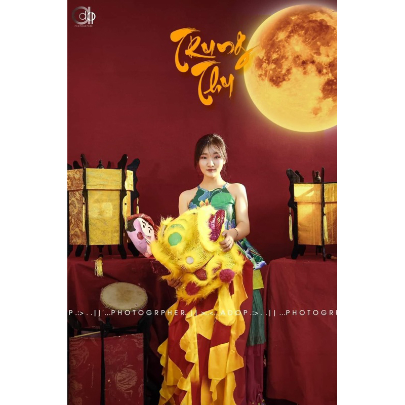 Set yếm chân váy tầng