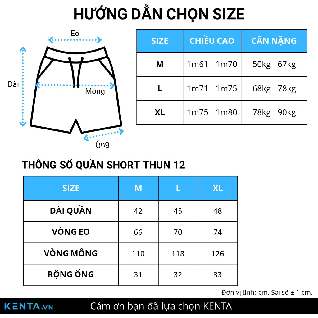 Quần Short Thun Slimfit KENTA QST0012