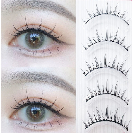 Ranliy💗 Set 5 cặp mi giả 3D tự nhiên phong cách công chúa xinh xắn cho nữ