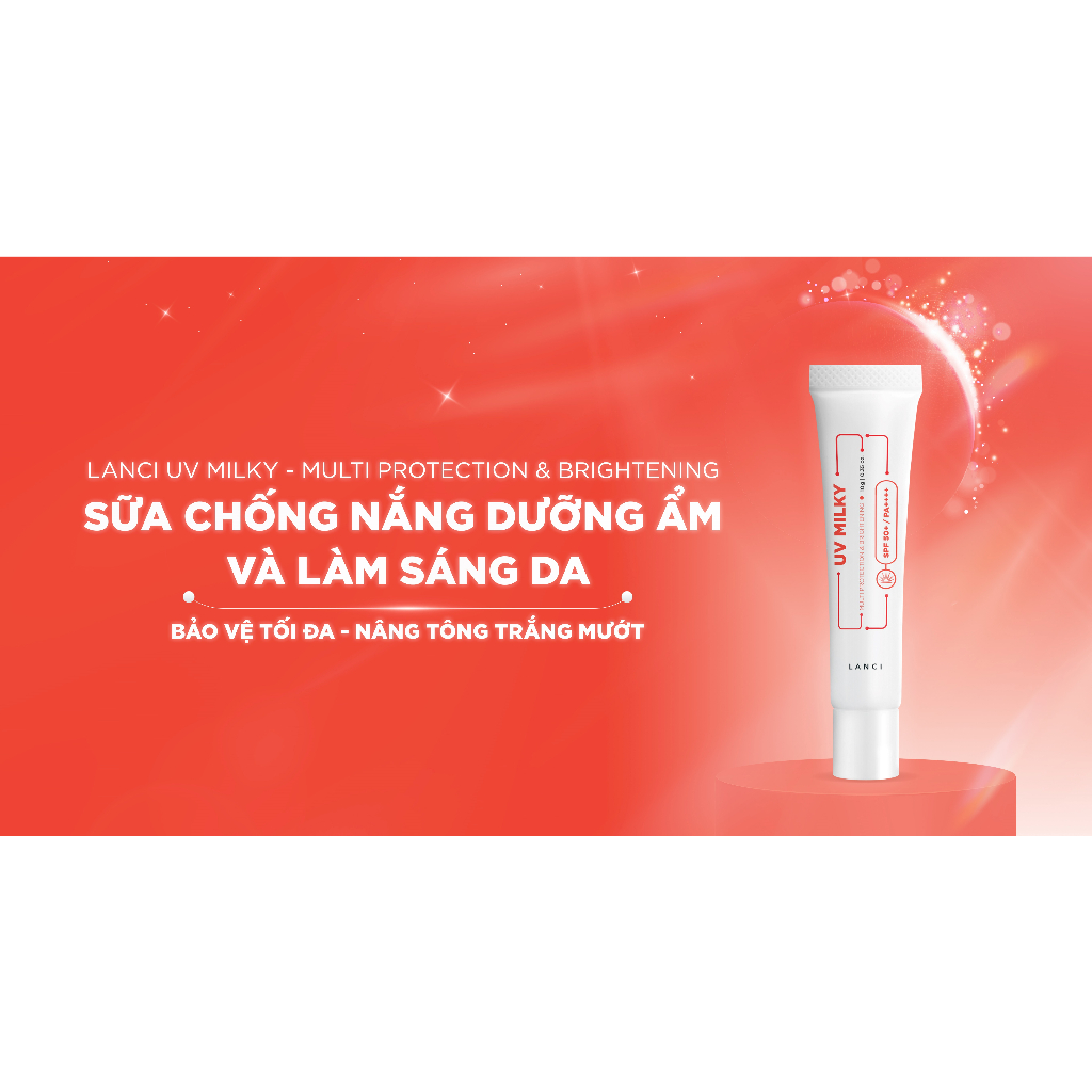 Minisize Sữa Chống Nắng Dưỡng Ẩm và Làm Sáng Da LANCI UV Milky Multi Protection & Brightening 10ml