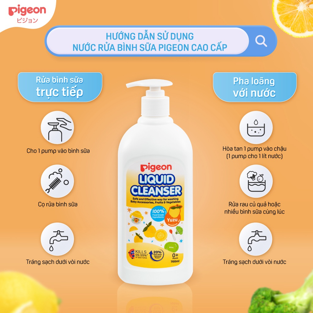 Nước Rửa Bình Sữa JAPAMAKA Hương Yuzu