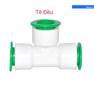Tê nối nhanh không cần hàn nhiệt ống ppr, hdpe tháo nắp dễ dàng