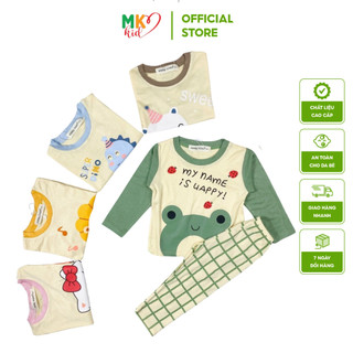 Bộ Đồ Dài Tay Minky Mom Cho Bé Trai, Bé Gái 6-27Kg , Chất Thun Lạnh Cao Cấp Mềm Mịn Mát