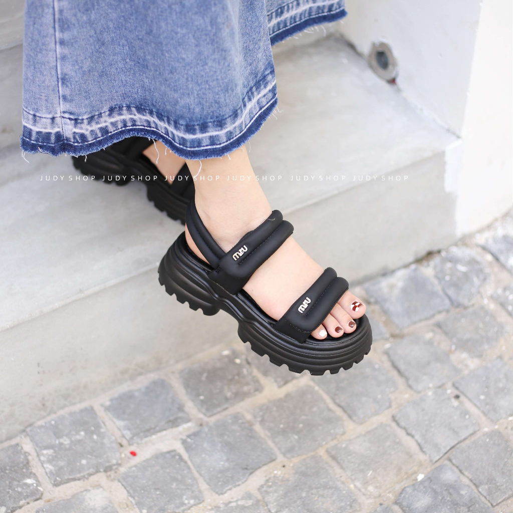 Sandal Judy- Sandal Bánh Mỳ Quai Ngang Chần Chỉ 5p QCCC